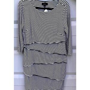 TAHARI Striped Dress - Size 16